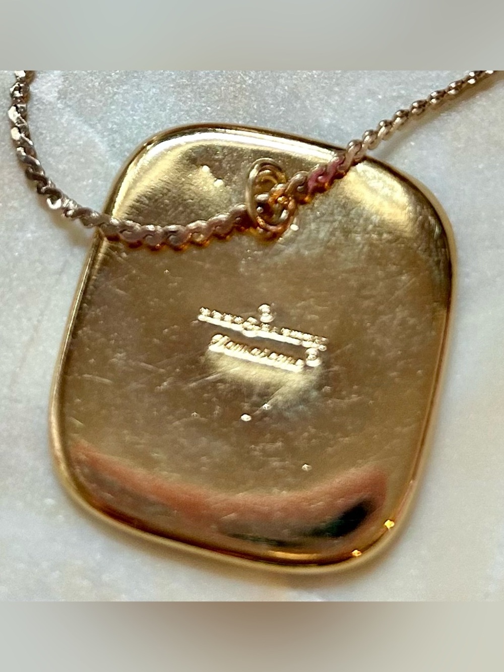 Vintage Reed & Barton Damascene Butterfly Daisies Pendant Necklace - Picture 8 of 9